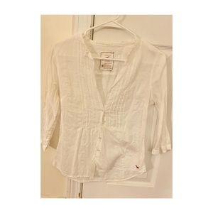 Hollister White Blouse